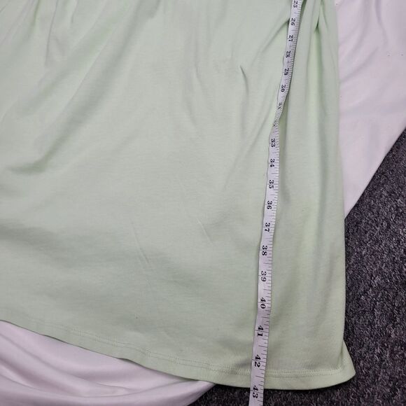 ZARA‎ mint green eyelet lace relaxed voluminous midi dress L - Picture 10 of 10